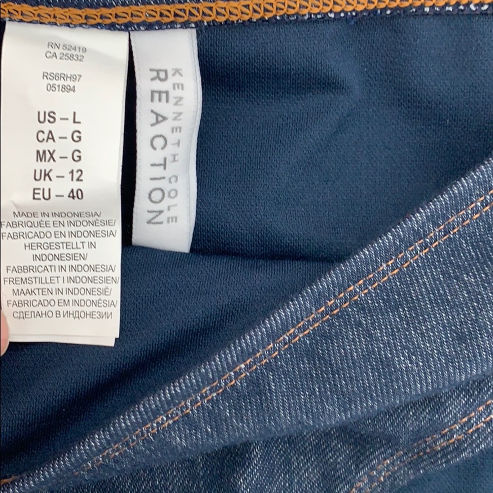 4/$25 NEW Kenneth Cole Denim Blue Bikini Bottom - Picture 3 of 4
